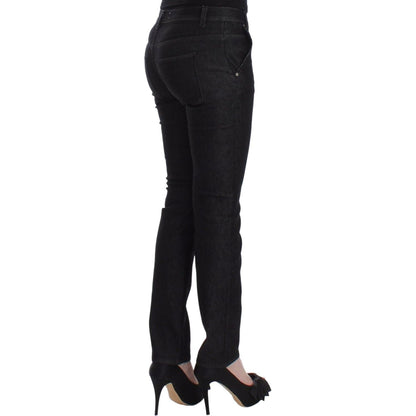 Ermanno Scervino Black Slim Jeans Denim Pants Skinny Leg Stretch