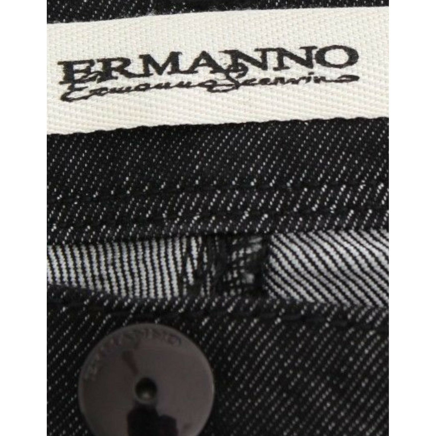 Ermanno Scervino Chic Black Skinny Jeans - Elegant & Slim Fit Jeans & Pants Ermanno Scervino