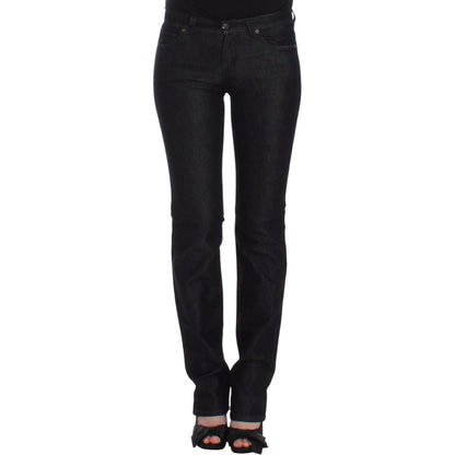 Ermanno Scervino Black Slim Jeans Denim Pants Skinny Leg Stretch
