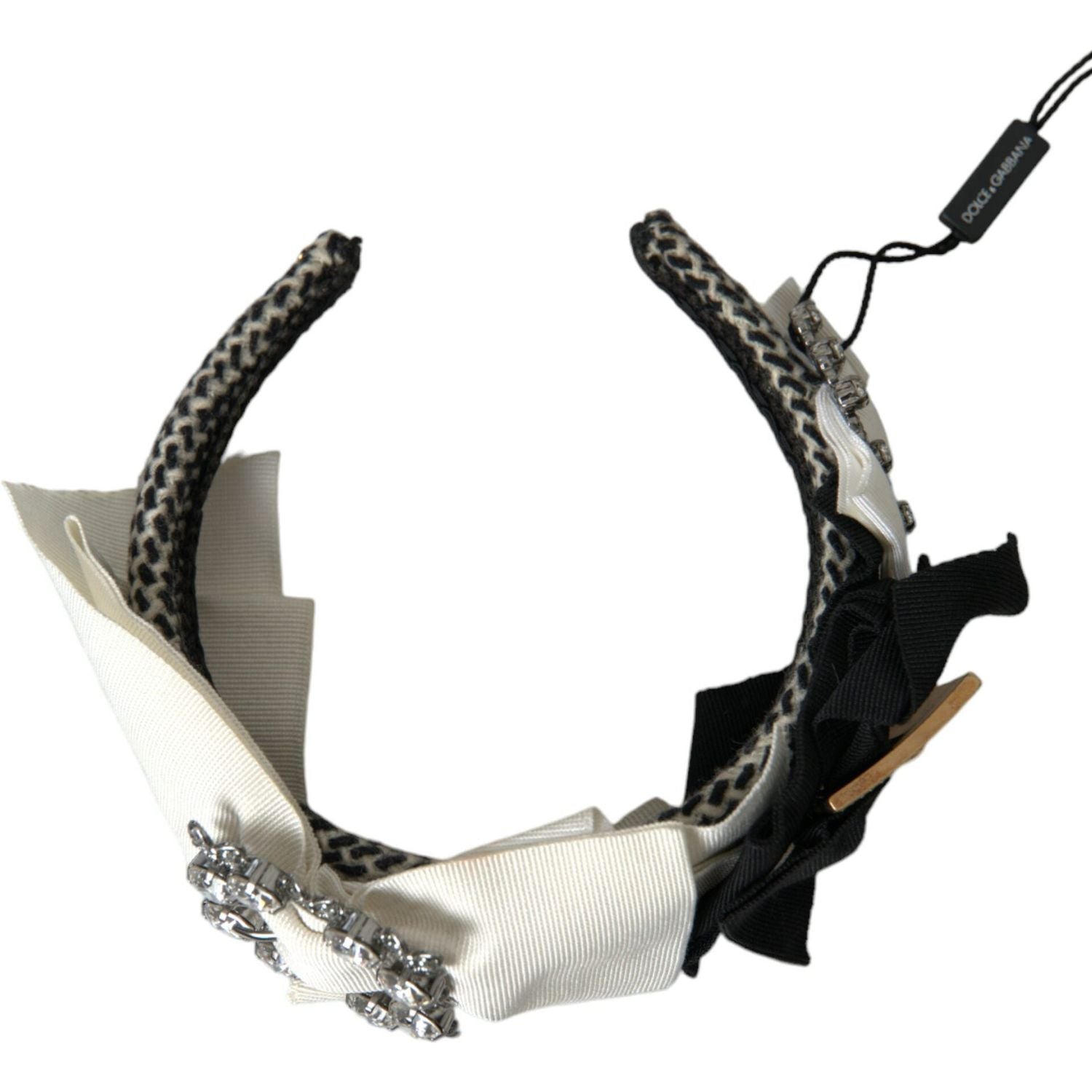 عصابة رأس نسائية مزينة بالكريستال متعدد الألوان من دولتشي آند غابانا