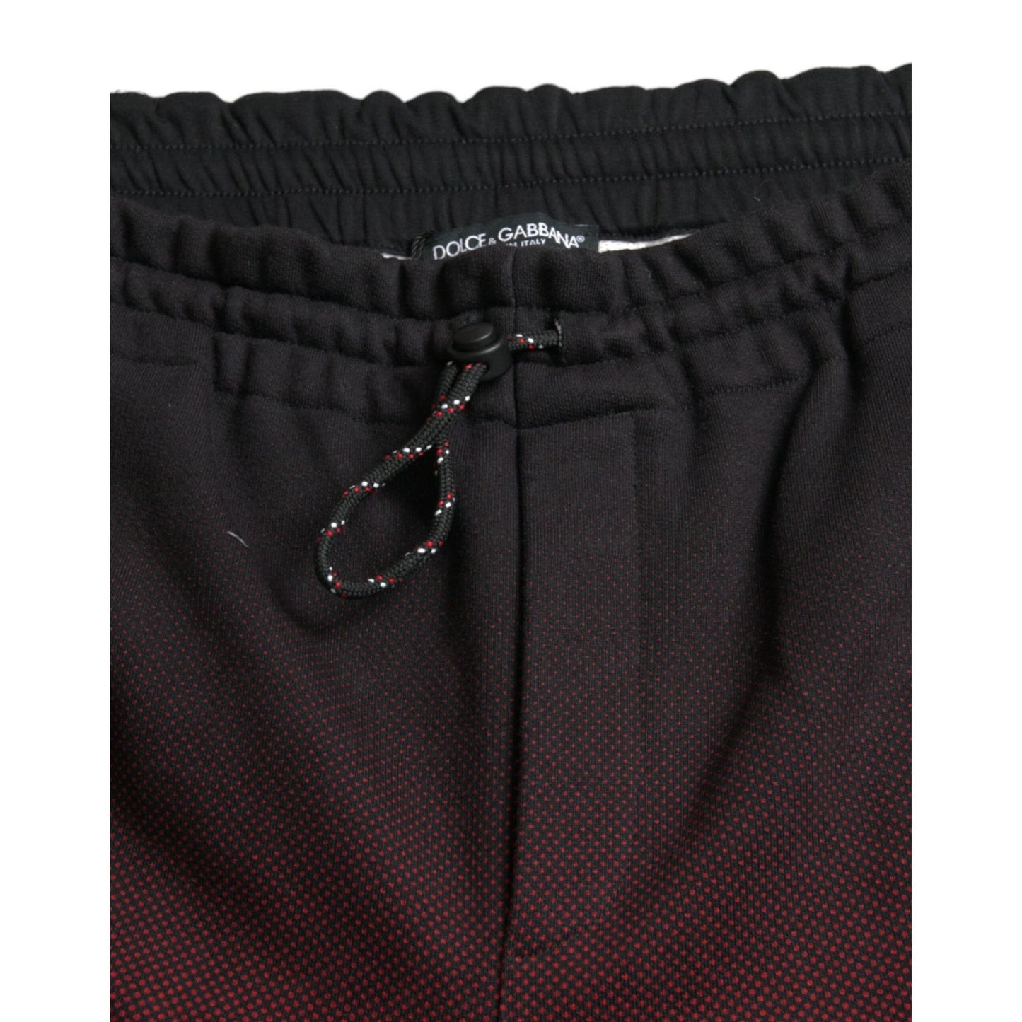 Dolce & Gabbana Red Leopard Print Cotton Bermuda Shorts