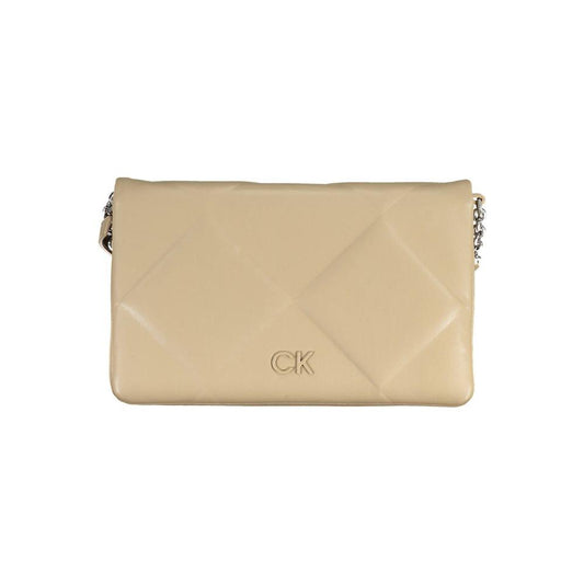 Calvin Klein Beige Polyester Handbag Calvin Klein