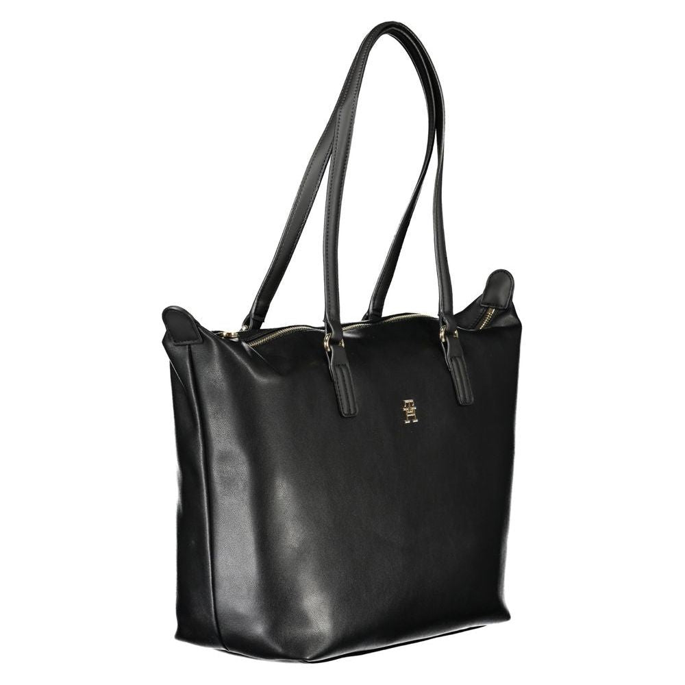 Tommy Hilfiger Black Polyester Handbag Tommy Hilfiger