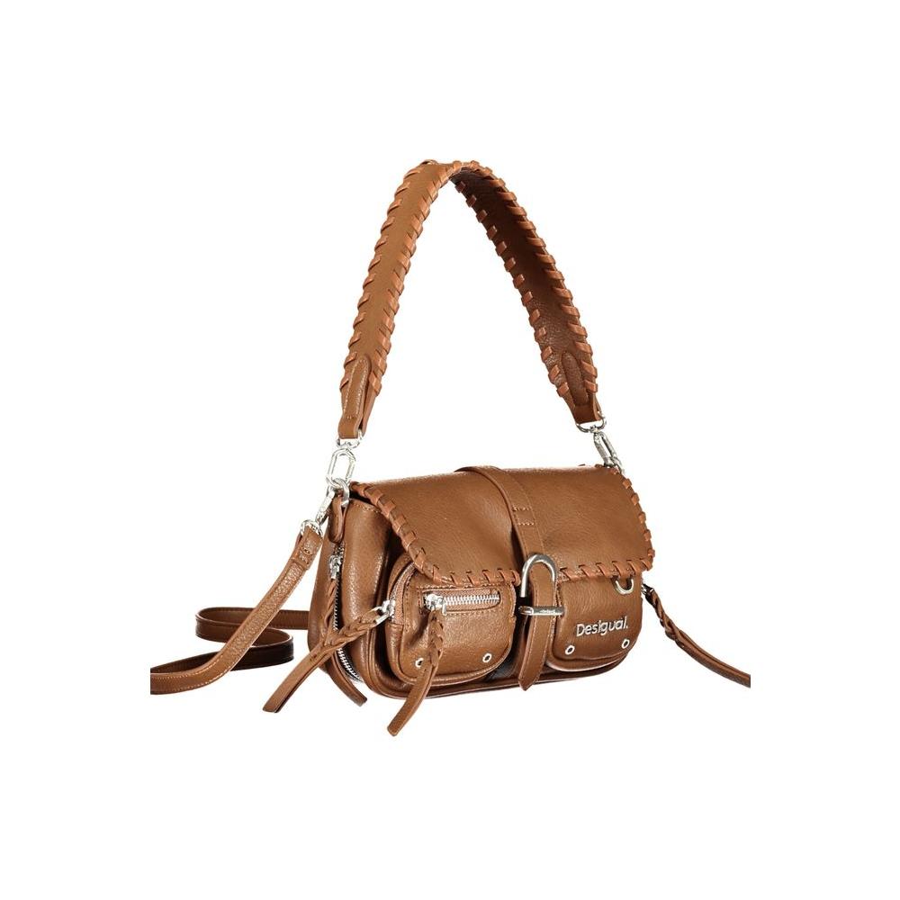 Desigual Brown Polyethylene Handbag Desigual