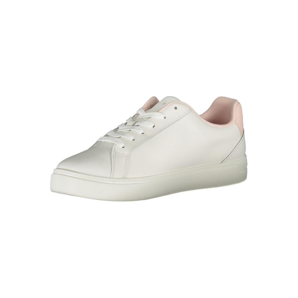 Tommy Hilfiger White Polyester Sneaker Tommy Hilfiger