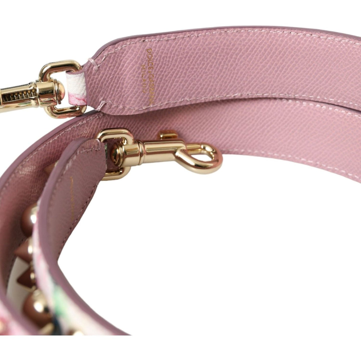 Dolce & Gabbana Pink Floral Handbag Accessory Shoulder Strap Dolce & Gabbana