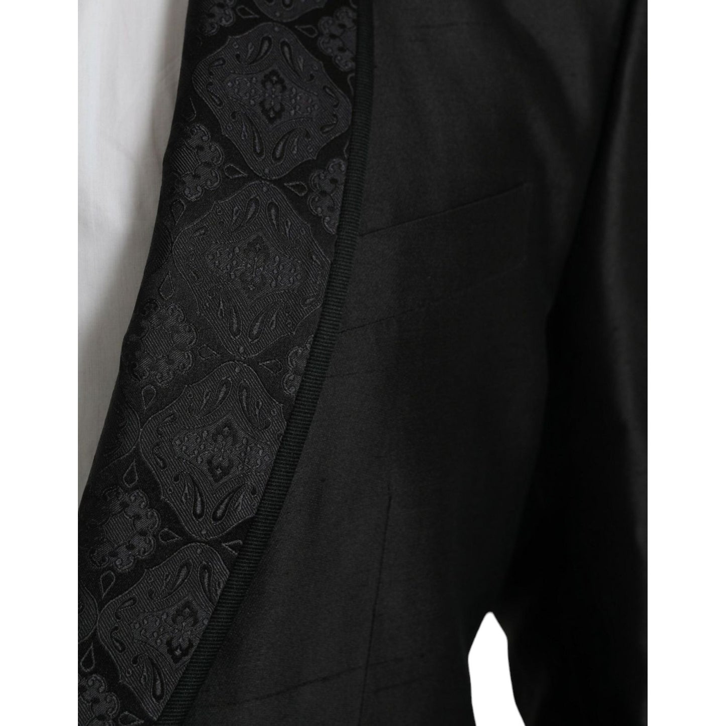 Dolce & Gabbana Black MARTINI Single Breasted Coat Blazer Dolce & Gabbana