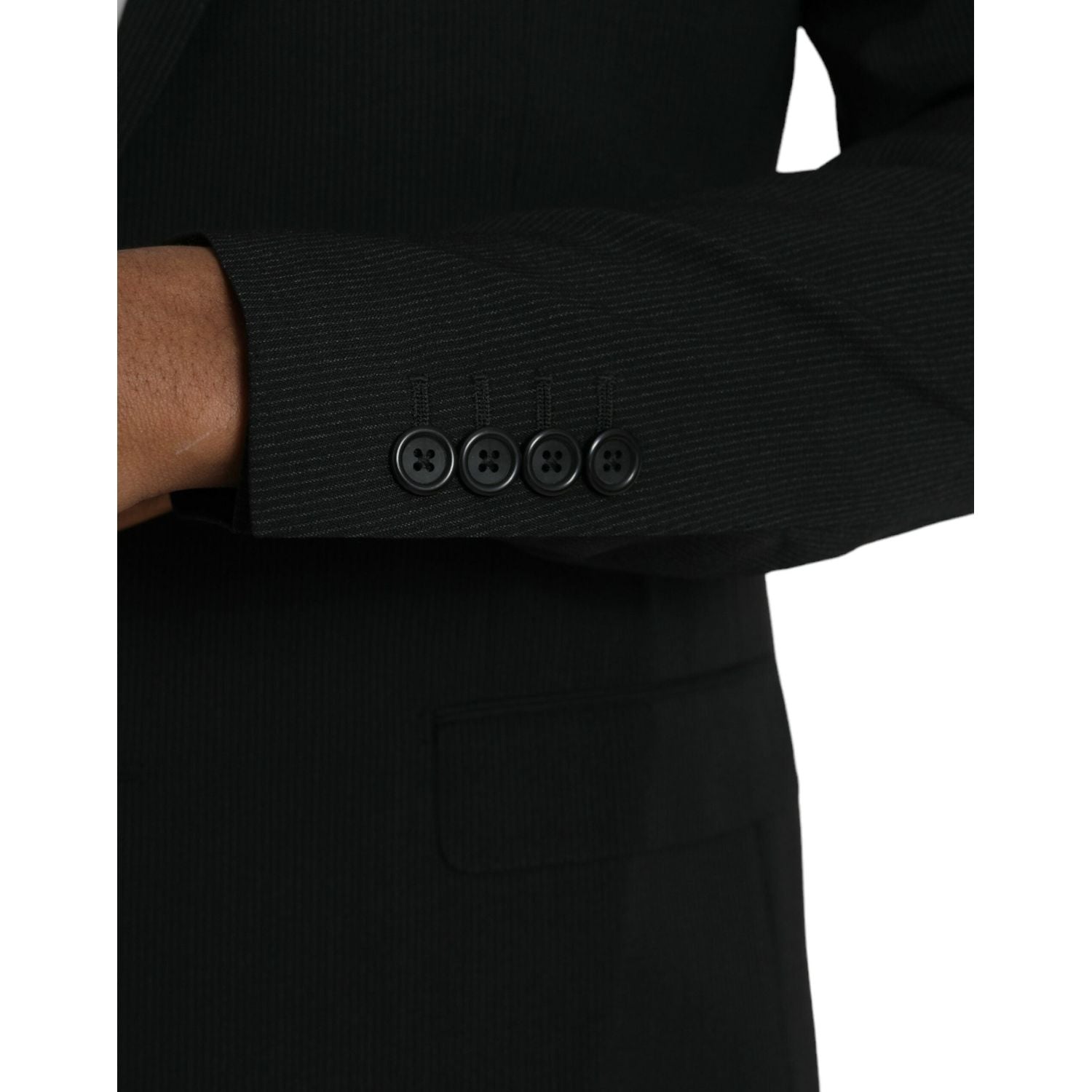 蓝色 MARTINI 披肩单排扣西装外套