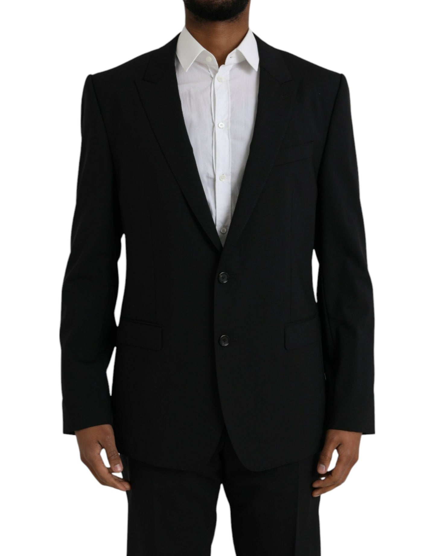 Dolce & Gabbana Black MARTINI Wool Formal 2 Piece Suit