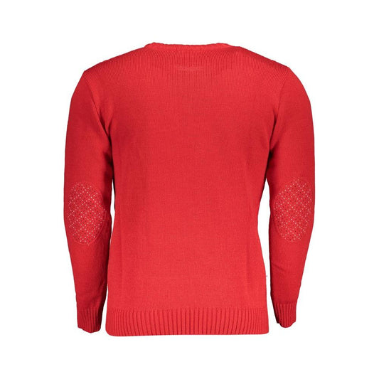 U.S. Grand Polo Red Fabric Sweater U.S. Grand Polo