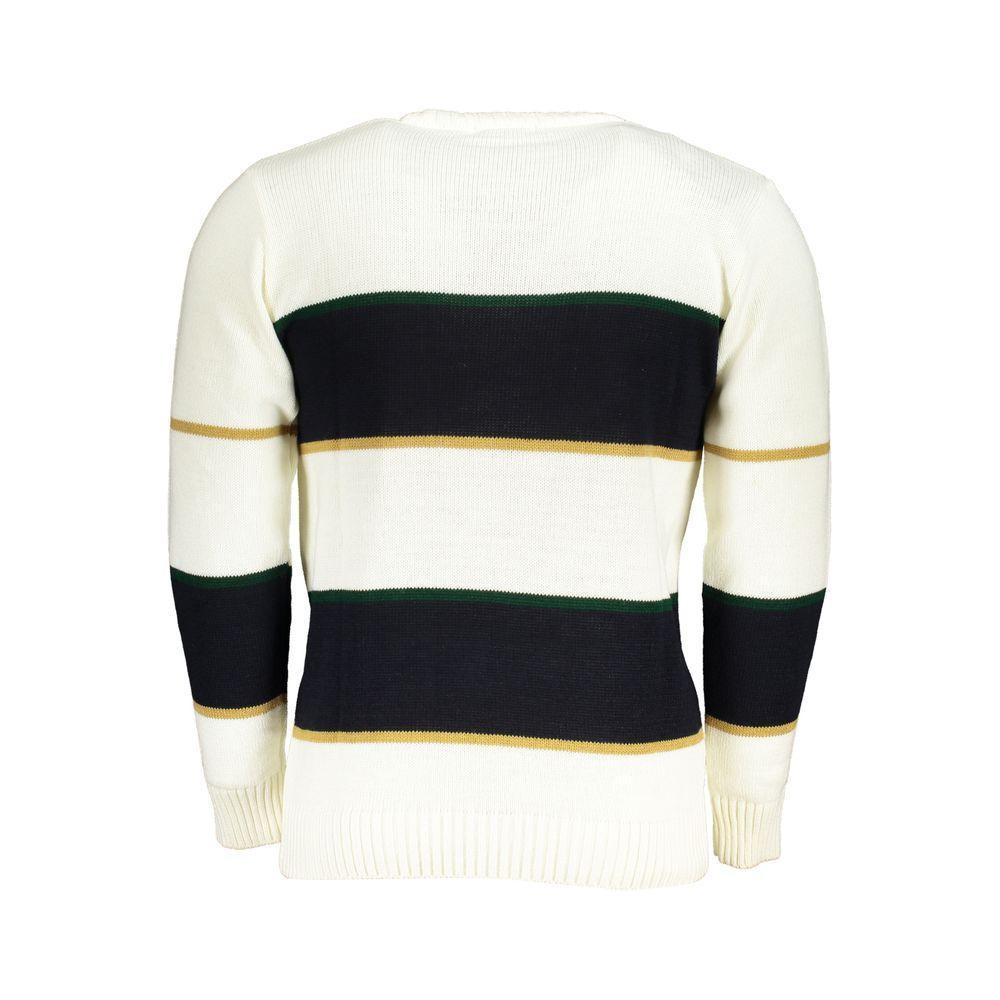 U.S. Grand Polo White Fabric Sweater U.S. Grand Polo