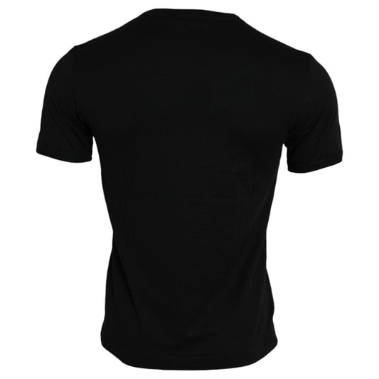 Dolce & Gabbana Black #DGFamily Cotton Crew Neck T-shirt Dolce & Gabbana