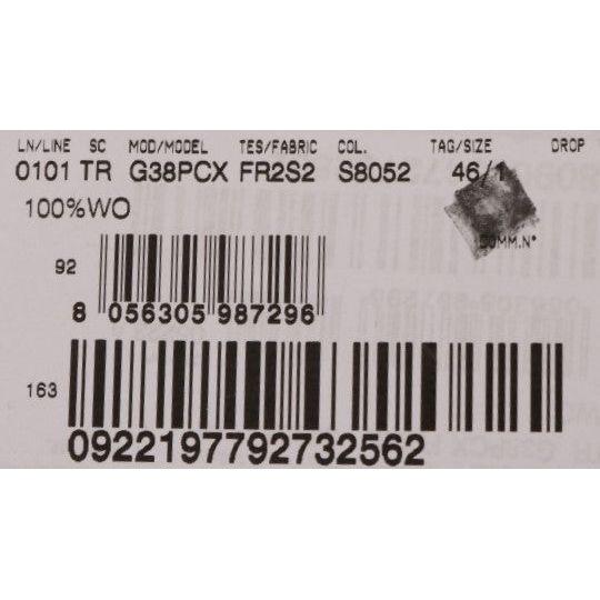 Dolce & Gabbana Gray Wool Striped Formal Pants