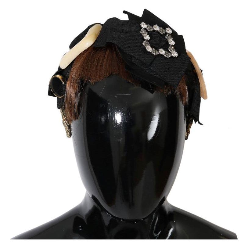 水晶装饰金棕色王冠头带