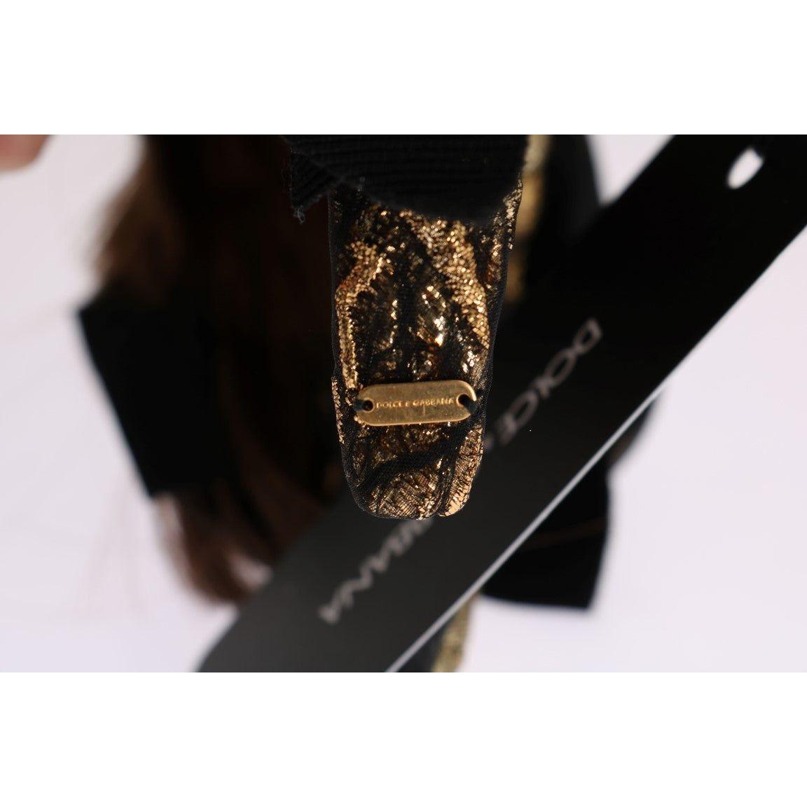 Dolce & Gabbana Clear Crystal Brown Hair Headband