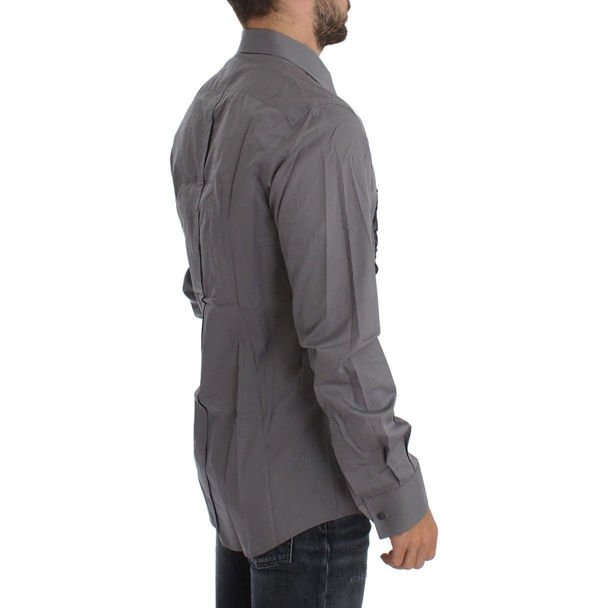 قميص دولتشي آند غابانا الأنيق المصنوع من القطن بقصّة Slim Fit