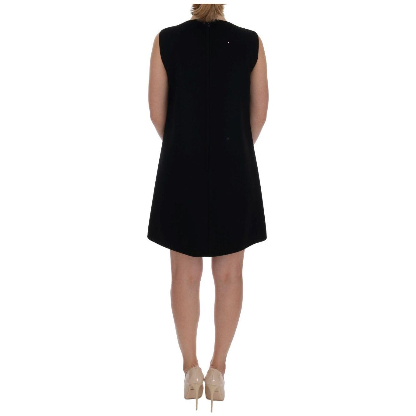 黑色羊毛水晶公主裙