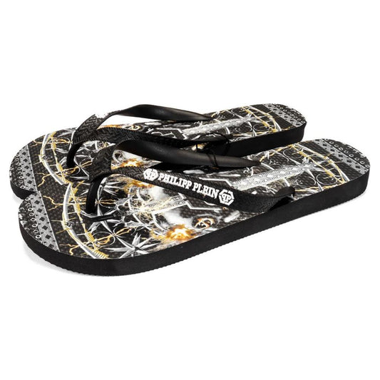 Philipp Plein Multicolor Graphic Print Women's Flip Flops Philipp Plein