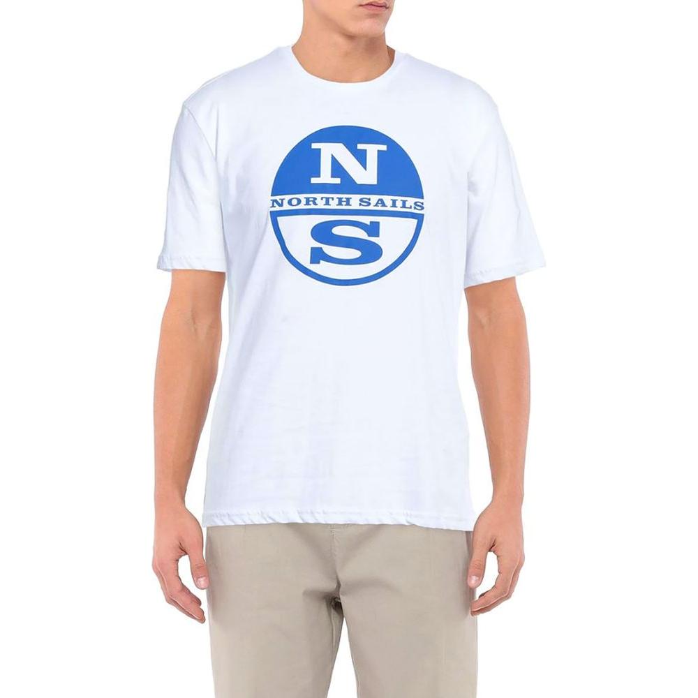 North Sails Crisp White Logo Cotton T-Shirt North Sails