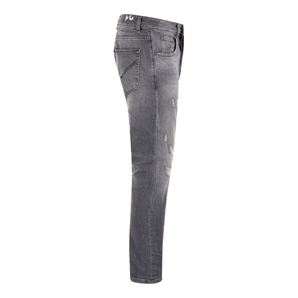 Dondup Chic Grey Dian Jeans with Distressed Detailing Dondup