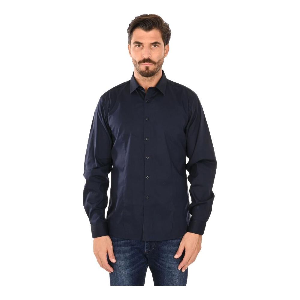 Ballantyne Blue Cotton Men Shirt Ballantyne