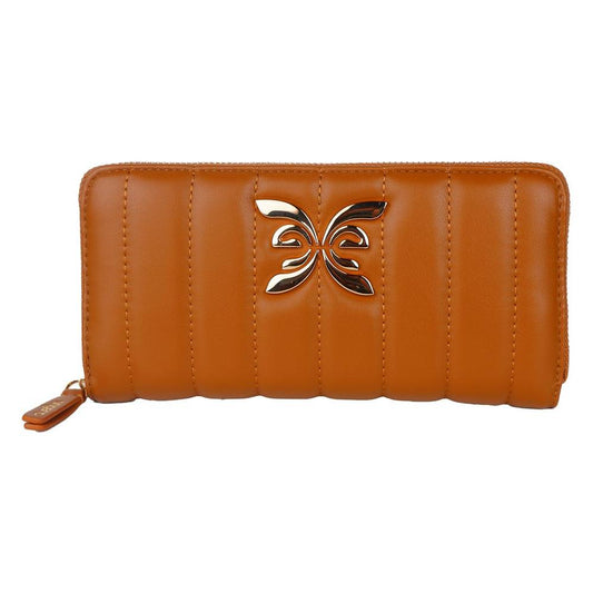 Ungaro Chic Quilted Faux Leather Wallet in Brown Ungaro