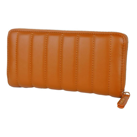 Ungaro Chic Quilted Faux Leather Wallet in Brown Ungaro