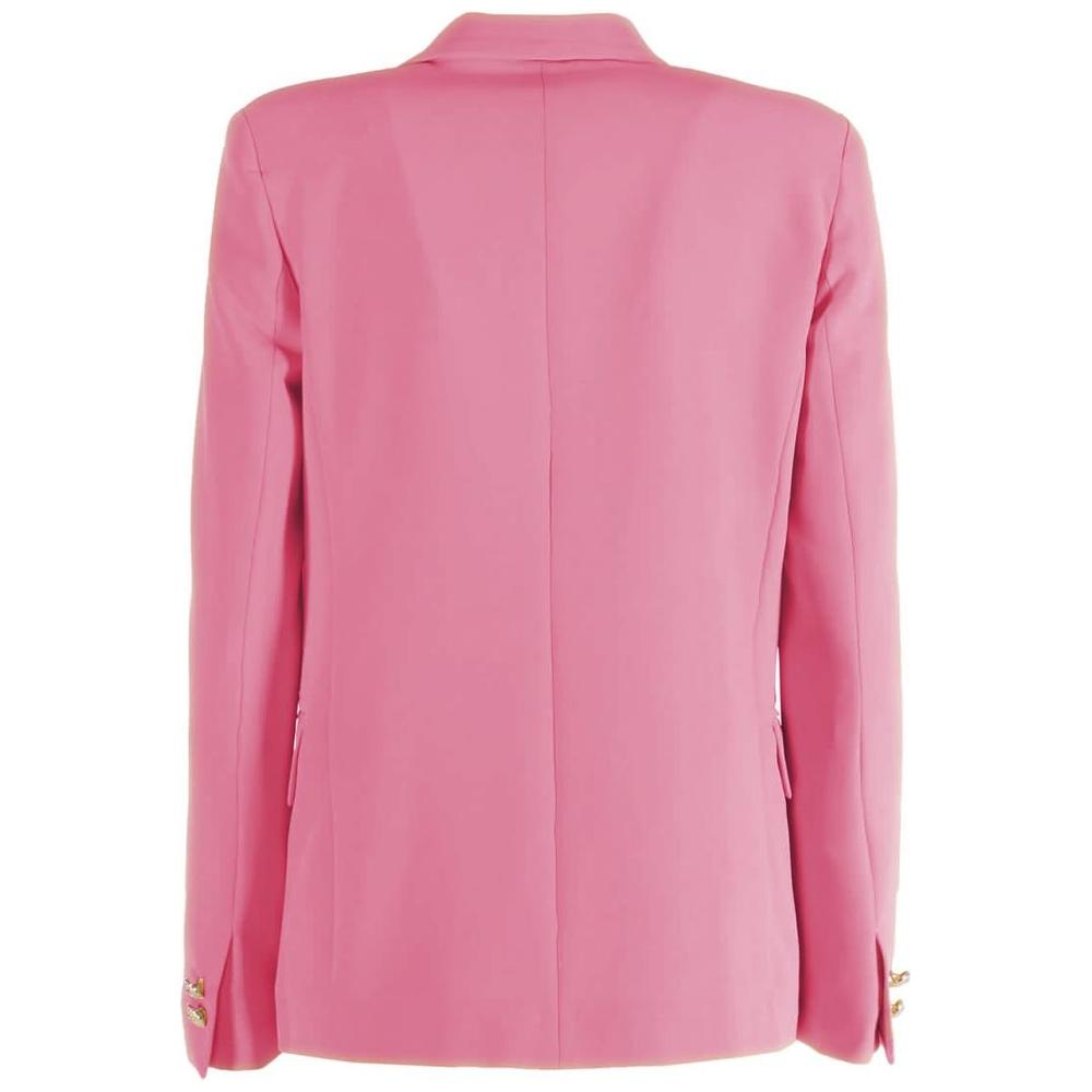 Yes Zee Pink Polyester Women Blazer Yes Zee