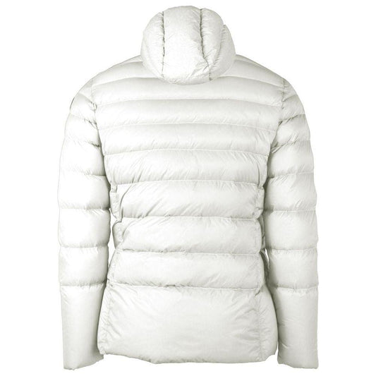 Centogrammi Reversible White Nylon Hooded Jacket Centogrammi