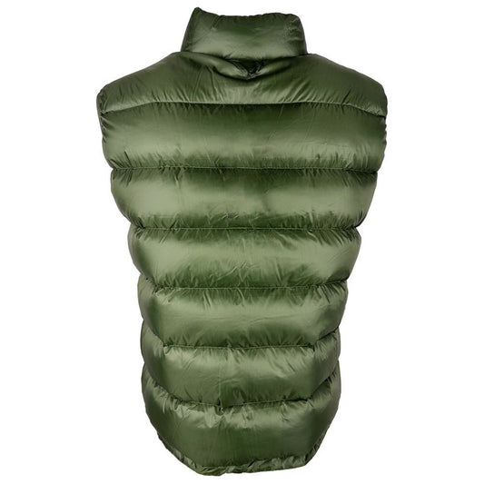 Centogrammi Chic Reversible Green & Grey Duck Down Vest Centogrammi