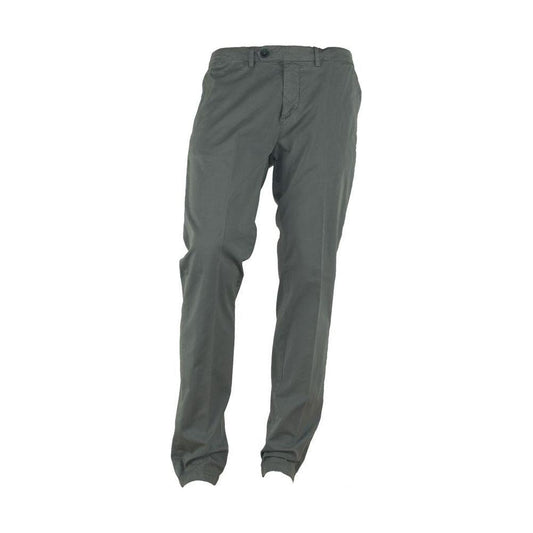 Made in Italy Elegant Summer Italian Cotton Trousers Made in Italy