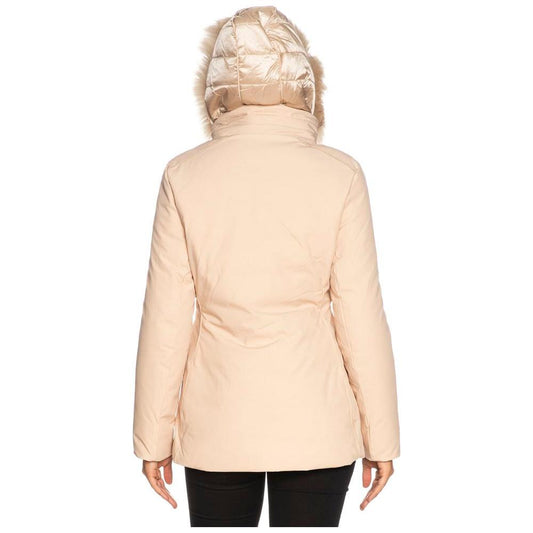 Yes Zee Chic High-Collar Hooded Women's Jacket with Fur Yes Zee