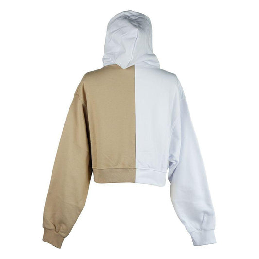 Comme Des Fuckdown Chic Two-Tone Graphic Hooded Sweatshirt Comme Des Fuckdown