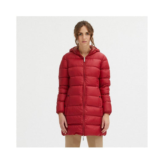 Centogrammi Red Nylon Women Jacket Centogrammi