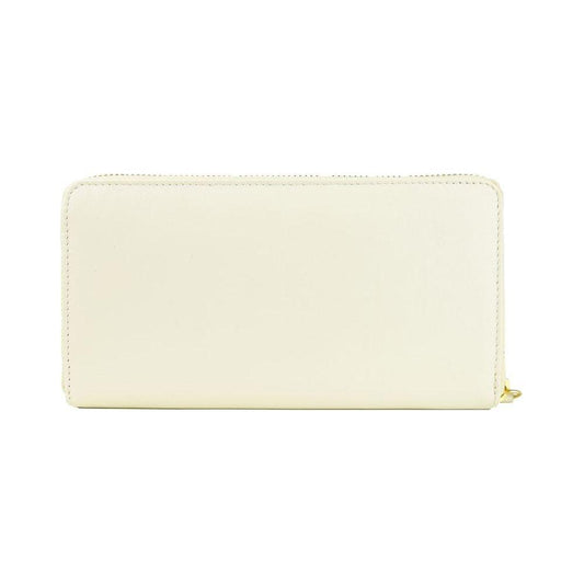 Cavalli Class Elegant White Calfskin Leather Wallet WOMAN WALLETS Cavalli Class