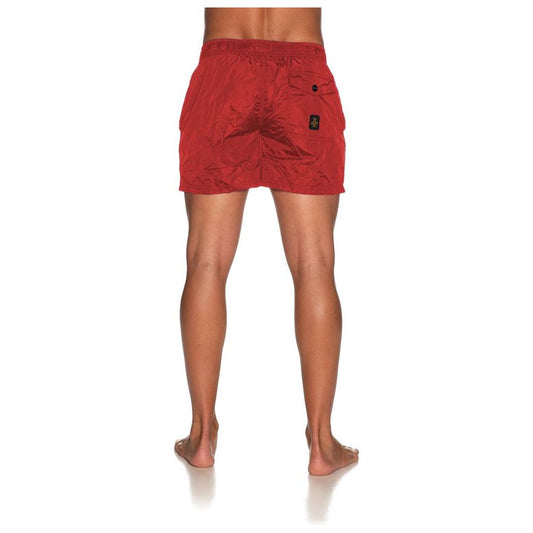 Refrigiwear Red Nylon Men's Swimsuit Refrigiwear