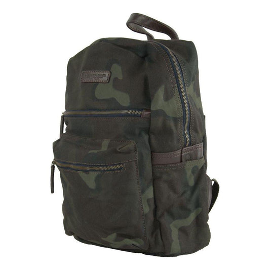 A.G. Spalding & Bros Green Cotton Men Backpack A.G. Spalding & Bros