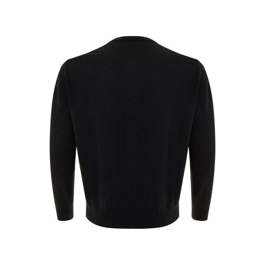 FERRANTE Elegant Black Wool Sweater for Men FERRANTE