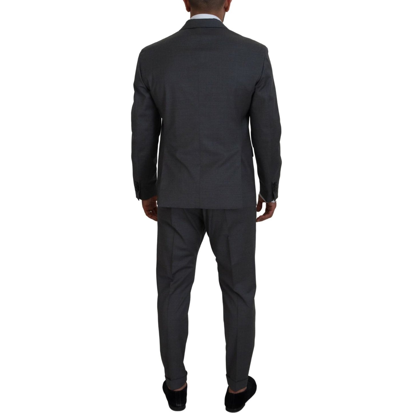 Dsquared² Gray Wool Single Breasted 2 Piece CIPRO Suit Dsquared²