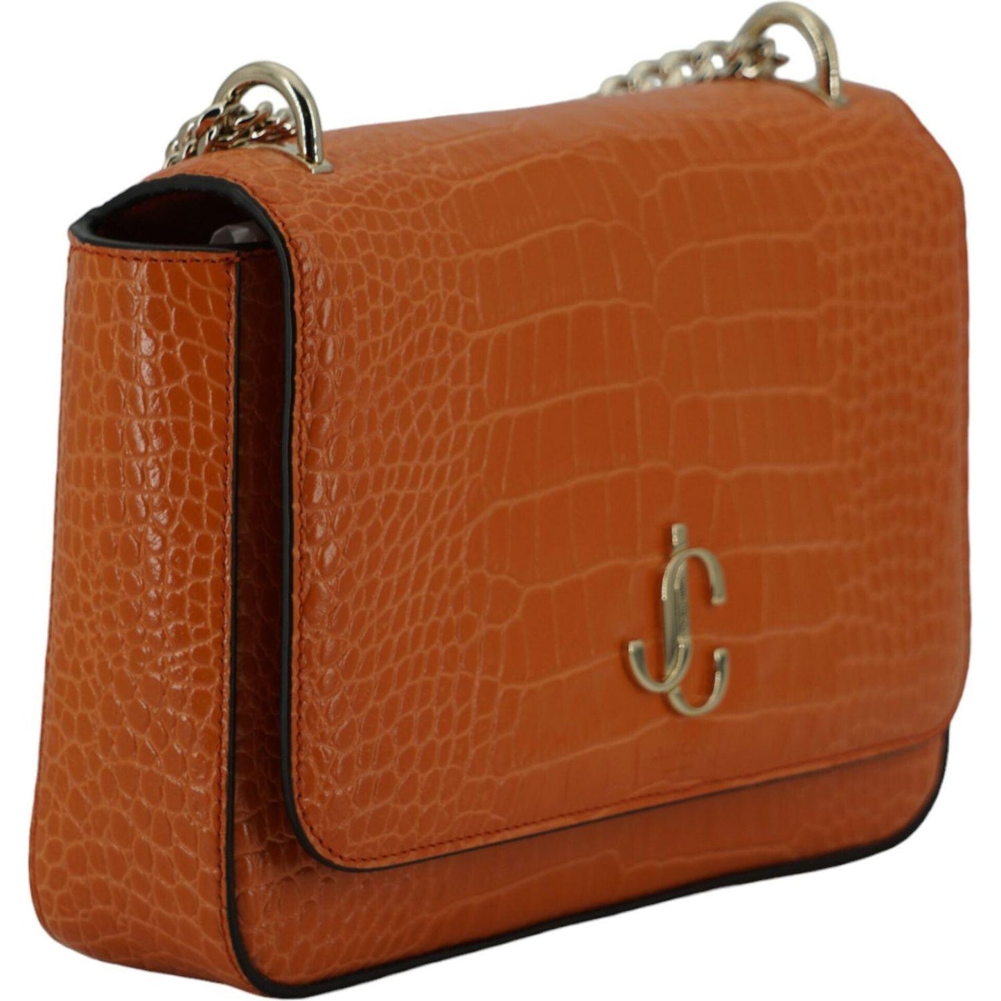 Jimmy Choo Amber Orange Leather Shoulder Bag Jimmy Choo