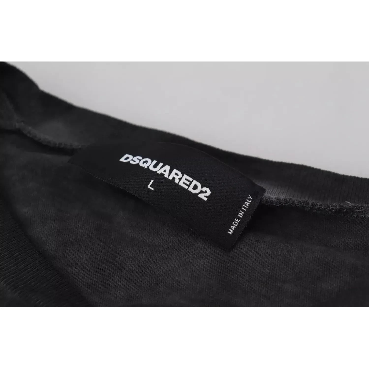 黑色棉麻长袖套头衫