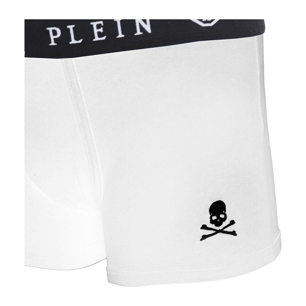 Philipp Plein White Cotton Men's Boxer Philipp Plein