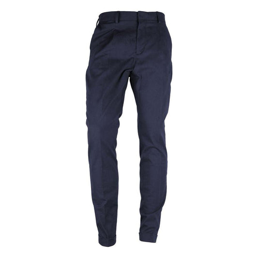 Made in Italy Blue Wool Men's Trouser Made in Italy