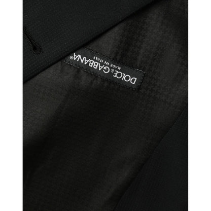 Dolce & Gabbana Black Wool Waistcoat Dress Formal Vest