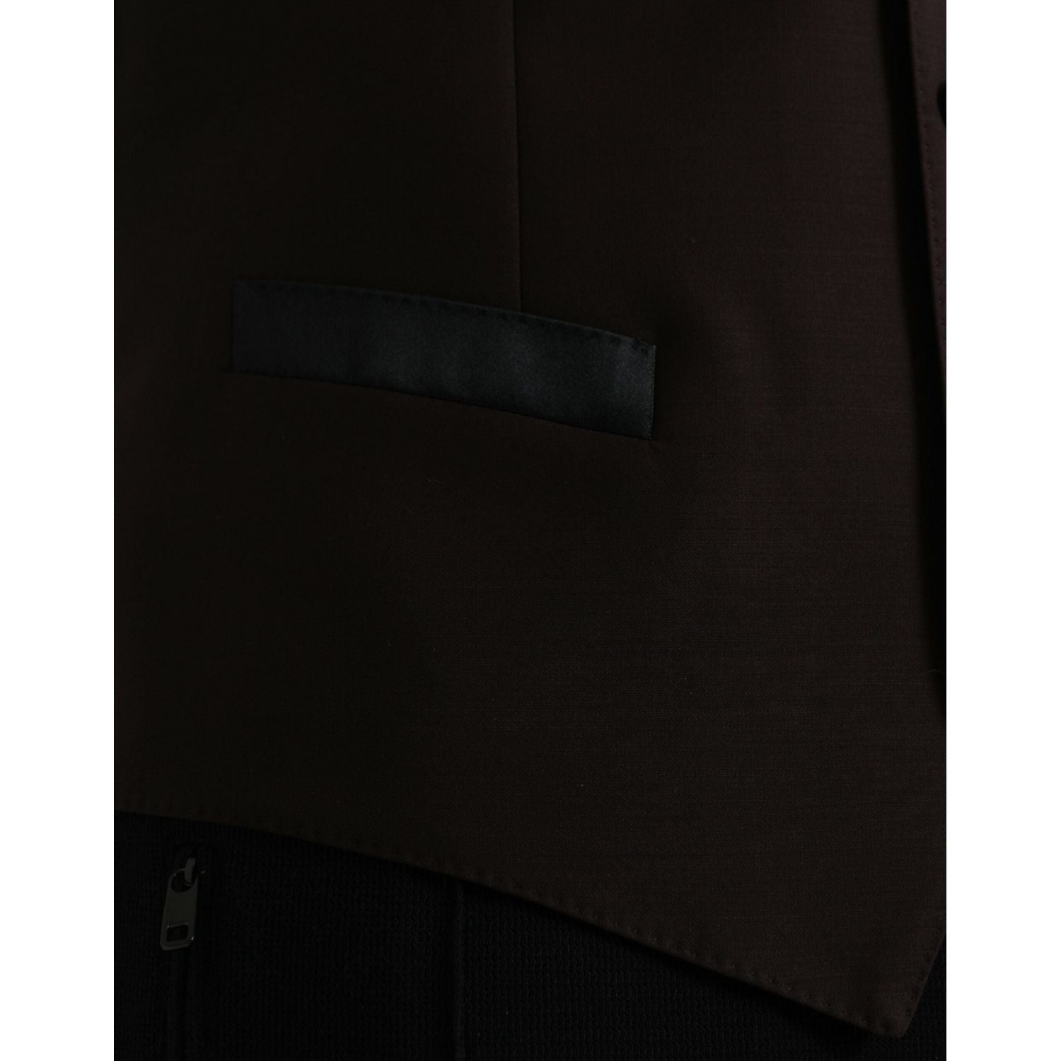 棕色羊毛背心连衣裙正式背心