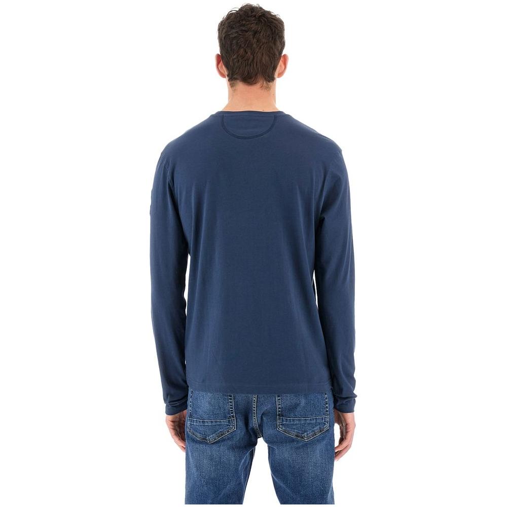 La Martina Blue Cotton T-Shirt La Martina