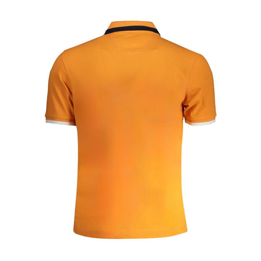 La Martina Orange Cotton Polo Shirt La Martina