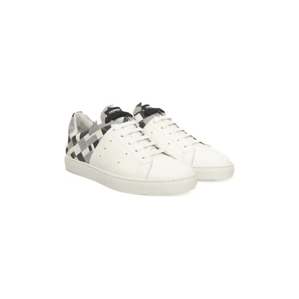 Cerruti 1881 White Leather Men Sneaker Cerruti 1881