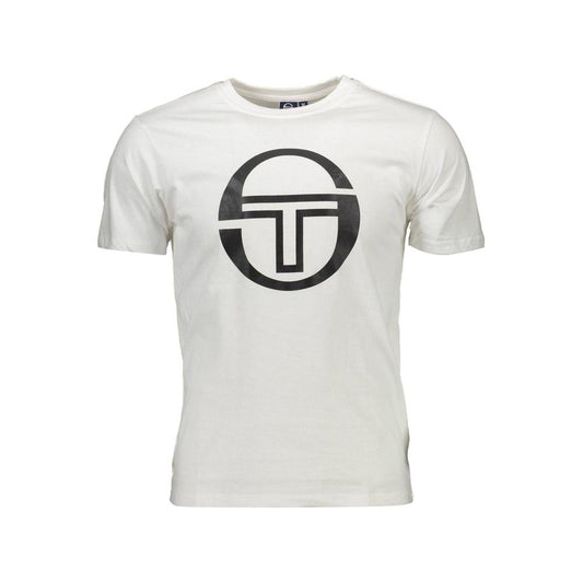 Sergio Tacchini White Cotton T-Shirt Sergio Tacchini