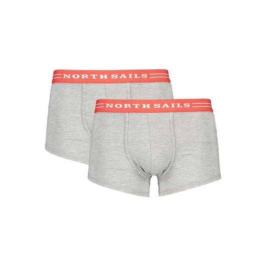 North Sails Gray Cotton Underwear North Sails